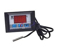 Reland Sun XH-W1321 0.1 Termostato digital integrado controlador de temperatura del interruptor de pantalla digital con impermeable NTC Sensor Meter Componente (negro Shell azul)
