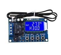 Reland Sun XY-T01 DC 6-30V 24V tablero de control de temperatura digital -50 a+110 grados Celsius de alta precisión LCD Digital Micro Electronic Temp Control Switch Module con sensor impermeable