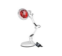 Relassy Lampara Infrarrojos, 150W Lampara Luz Roja Emisor de Calor, 10 Niveles de Temperatura Luz Infrarroja, Lámpara de Infrarrojos con Temporizador, Emisor de Calor Brazo de Soporte Ajustable