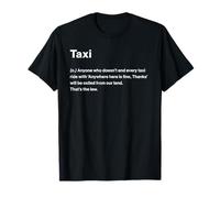 Relatable Funny British Dictionary Definition Taxi Camiseta