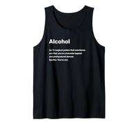 Relatable Funny Dictionary Definition Alcohol Camiseta sin Mangas