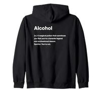 Relatable Funny Dictionary Definition Alcohol Sudadera con Capucha