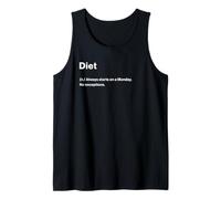 Relatable Funny Dictionary Definition Diet Camiseta sin Mangas