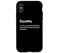 Relatable Funny Dictionary Definition Equality Carcasa para iPhone X/XS