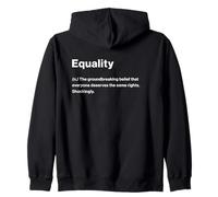 Relatable Funny Dictionary Definition Equality Sudadera con Capucha
