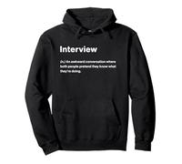 Relatable Funny Dictionary Definition Interview Sudadera con Capucha
