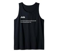 Relatable Funny Dictionary Definition Job Camiseta sin Mangas