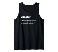 Relatable Funny Dictionary Definition Manager Camiseta sin Mangas