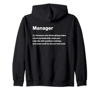 Relatable Funny Dictionary Definition Manager Sudadera con Capucha