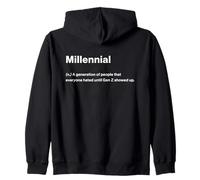 Relatable Funny Dictionary Definition Millennial Sudadera con Capucha