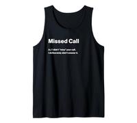 Relatable Funny Dictionary Definition Missed Call Camiseta sin Mangas
