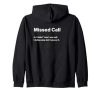 Relatable Funny Dictionary Definition Missed Call Sudadera con Capucha