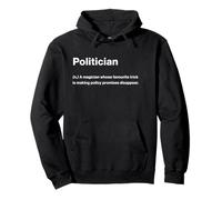 Relatable Funny Dictionary Definition Politician Sudadera con Capucha