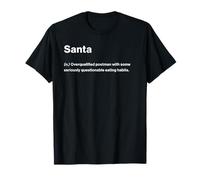 Relatable Funny Dictionary Definition Santa Camiseta