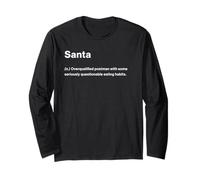 Relatable Funny Dictionary Definition Santa Manga Larga
