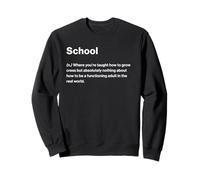 Relatable Funny Dictionary Definition School Sudadera