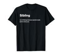 Relatable Funny Dictionary Definition Sibling Camiseta