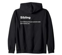 Relatable Funny Dictionary Definition Sibling Sudadera con Capucha