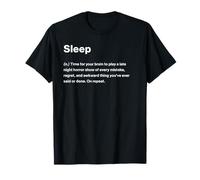 Relatable Funny Dictionary Definition Sleep Camiseta