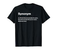 Relatable Funny Dictionary Definition Synonym Camiseta