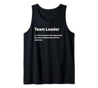 Relatable Funny Dictionary Definition Team Leader Camiseta sin Mangas