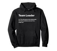 Relatable Funny Dictionary Definition Team Leader Sudadera con Capucha