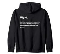 Relatable Funny Dictionary Definition Work Sudadera con Capucha