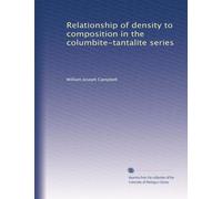Relationship of density to composition in the columbite-tantalite series