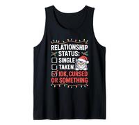 Relationship Status Funny Saying Christmas Single Men Women Camiseta sin Mangas