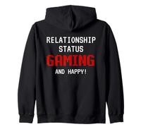 Relationship Status: Gaming and Happy Funny Gamer Humor Joke Sudadera con Capucha