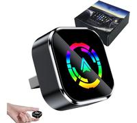 Relativelk CarPlay, 2025 - Wireless Android Auto & CarPlay Adapter, Plug & Play for 800+ Cars | Dual-Band WiFi 5.0 + BT 5.0, No Delay Mini USB 2-in-1 iPhone/Android (A)