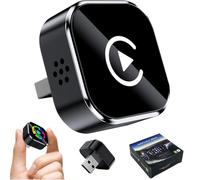 Relativelk Carplay, Relativelk Wireless CarPlay Adapter, Plug & Play 2-in-1 Adapter with 2.4/5GHz WiFi and Bluetooth 5.0, Wide Compatibility with 800+ Car Models for iPhone/Android (Style B)