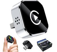 Relativelk Carplay, Relativelk Wireless CarPlay Adapter, Plug & Play 2-in-1 Adapter with 2.4/5GHz WiFi and Bluetooth 5.0, Wide Compatibility with 800+ Car Models for iPhone/Android (Style C)