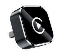 Relativelk Carplay, Relativelk Wireless Carplay for Wired CarPlay and Android Auto, Plug & Play 2-in-1 Adapter with 2.4/5GHz WiFi and Bluetooth 5.0, Mini USB Design for iPhone/Android (Black)