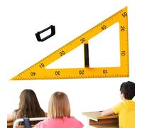 Relator De Profesor Para Pizarra - Regla De Geometría Triangular De 23,03 Pulgadas | Gran Relator De Enseñanza Magnética-PVC Escuela Clase Dibujo Curso De Matemáticas Pizarra Ut