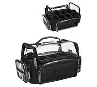 Relavel Bolsa de pinceles de maquillaje - Extra grande, profesional, soporte para brochas de maquillaje, maquillaje artista, estuche de viaje, Negro , Caja de almacenamiento profesional cosmética