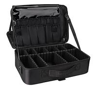 Relavel Estuche de Maquillaje con Ruedas, Mochila de Maquillaje Profesional para Artistas de Maquillaje, Negro A, L, Estuche de Maquillaje Grande