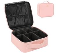 Relavel Estuche de Viaje para Maquillaje, Organizador de cosméticos, Bolsa de Almacenamiento portátil para Artistas con separadores Ajustables para cosméticos, brochas de Maquillaje, artículos de