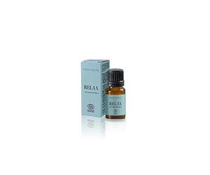 RELAX Aceites Esenciales Naturales 10 ml | Aceites esenciales 100% puros | Cristal opaco | Aceite Esencial Vegano | Aceites Esenciales para Humidificador Cruelty free | Ecocert Cosmos Organic