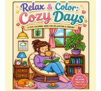 Relax and Color : Cozy Days: A Cute Coloring Book for Relaxation and Comfort