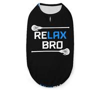 Relax Bro Funny Lacrosse Pets Shirt Chaleco Lindo Perro Tank Top Suave Sin Mangas Camiseta para Cachorro Kitty Gatos 2XL
