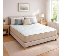 RELAX Colchón 160x200 | Colchones 160x200 Muelles Ensacados Doble Cara + Viscogel | Firmeza Alta |Altura 28cm| Transpirable y Viscoelástico con Memoria |Fabricado en España| ELARA Supreme 160 x 200 cm