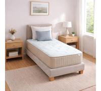 RELAX Colchon 90 x 190 | Colchón Muelles Ensacados 90 x 190 Doble Cara con Viscogel | Firmeza Alta | Altura 28cm | Transpirable y Viscoelástico con Memoria | Fabricado en España | ELARA Supreme 90x190