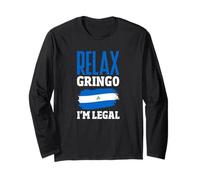 Relax Gringo Soy Legal Gracioso Nicaragua Nicaragüense Manga Larga