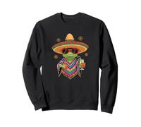 Relax - Gringo - Un Divertido Lagarto en un Poncho y un Sombrero Sudadera