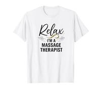 Relax I'm a Massage Therapist Minimal Hands Graphic Camiseta