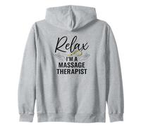 Relax I'm a Massage Therapist Minimal Hands Graphic Sudadera con Capucha