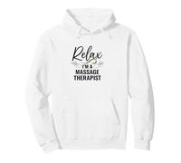 Relax I'm a Massage Therapist Minimal Hands Graphic Sudadera con Capucha