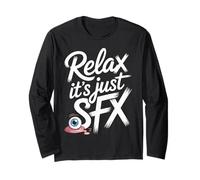 Relax It's Just SFX Makeup Artist Work Movie Film - Manga Larga