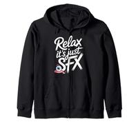 Relax It's Just SFX Makeup Artist Work Movie Film - Sudadera con Capucha